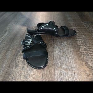 Lust for Life Black Leather Studded Silver